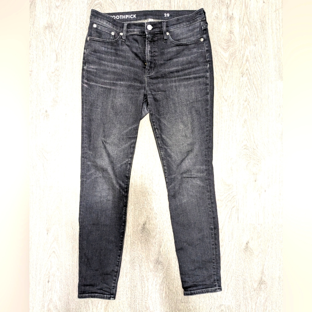 J.Crew Factory Black Rinse Toothpick Jeans